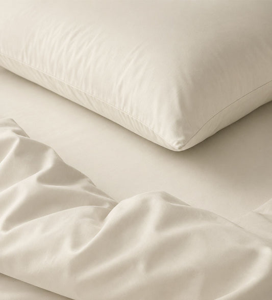BEIGE LUXE - PLAIN DUVET COVER SET