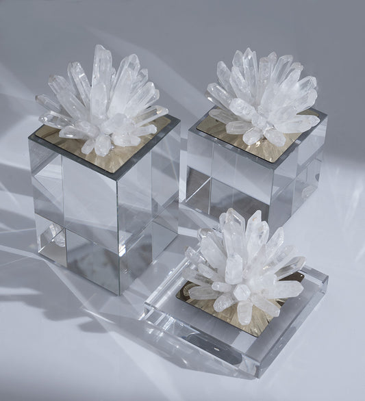 CRYSTAL FLOWER ORNAMENT
