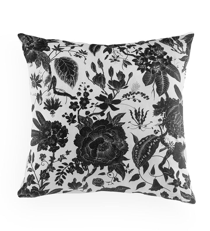Monochrome Bloom-Cushion Cover