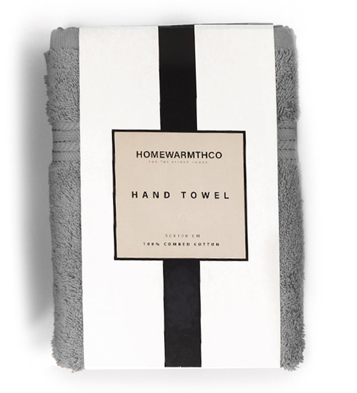 GREY PLUSH-Hand Towel