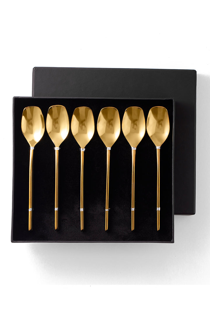 Glided Luxe Dessert Spoons Set of 6 PCS