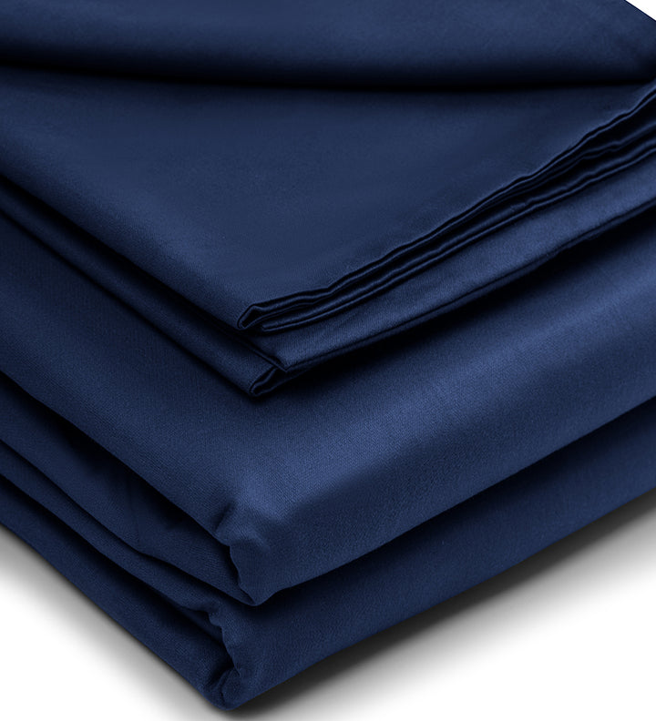 BLUE LUXE - PLAIN DUVET COVER SET