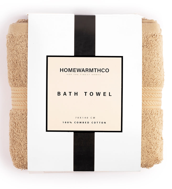 BEIGE PLUSH- Bath Towel