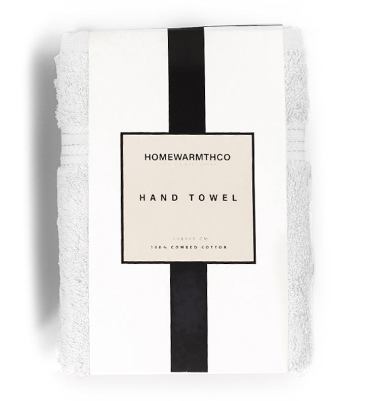 WHITE PLUSH- Hand Towel