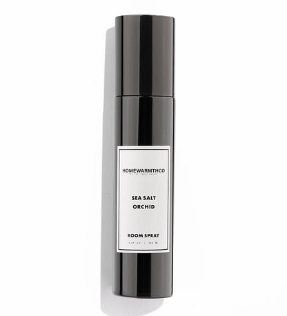 A black bottle of Sea Salt Orchid room spray