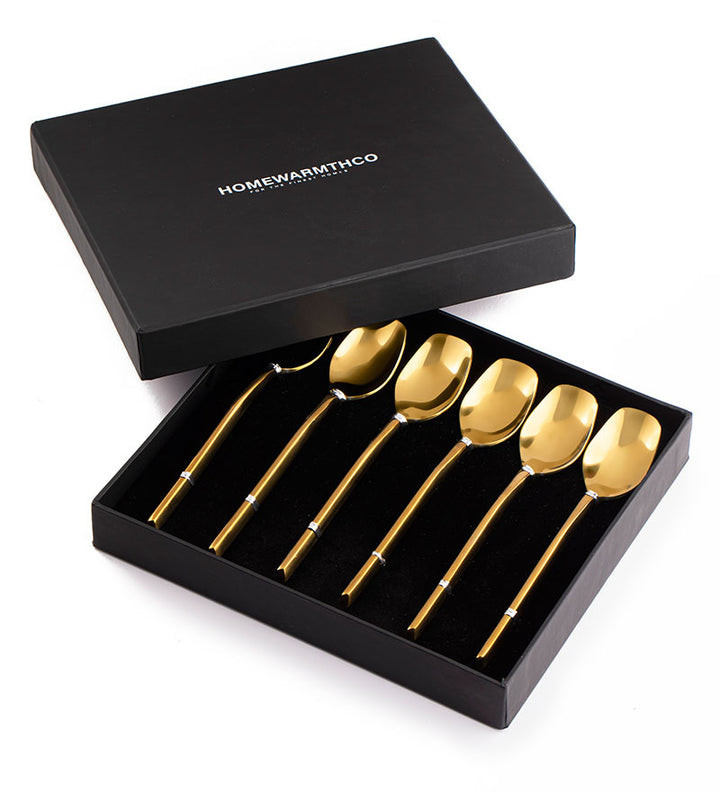 Glided Luxe Dessert Spoons Set of 6 PCS