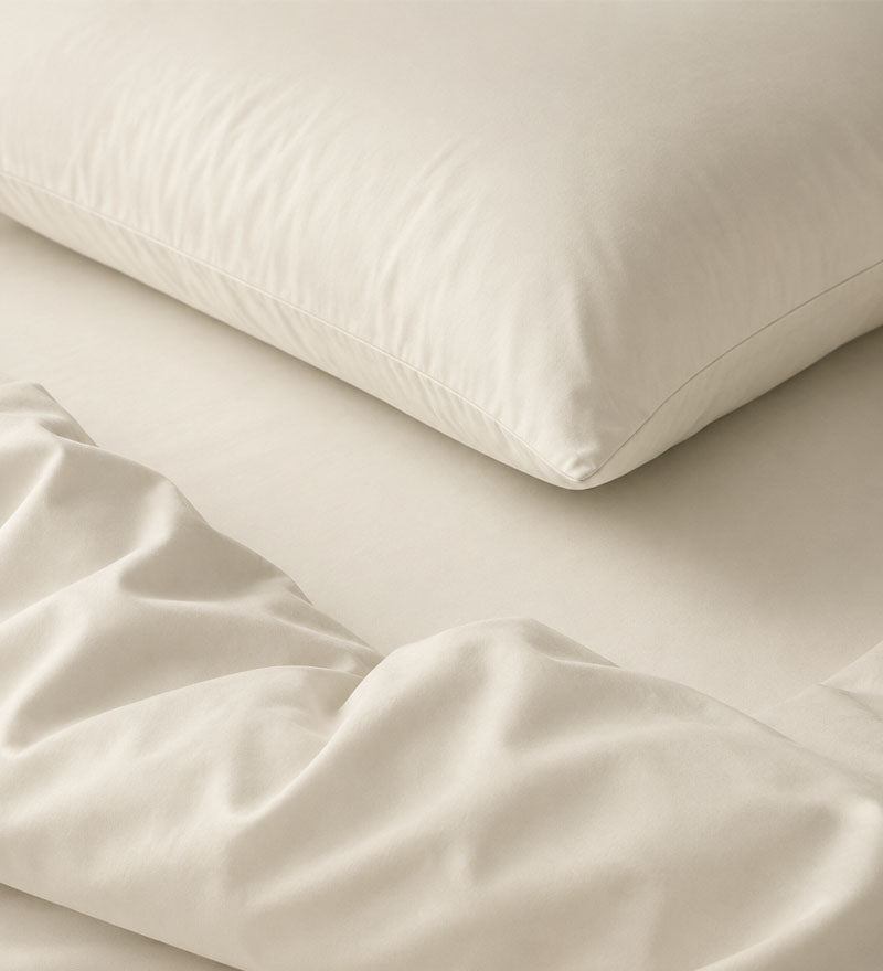 BEIGE LUXE - PLAIN DUVET COVER SET