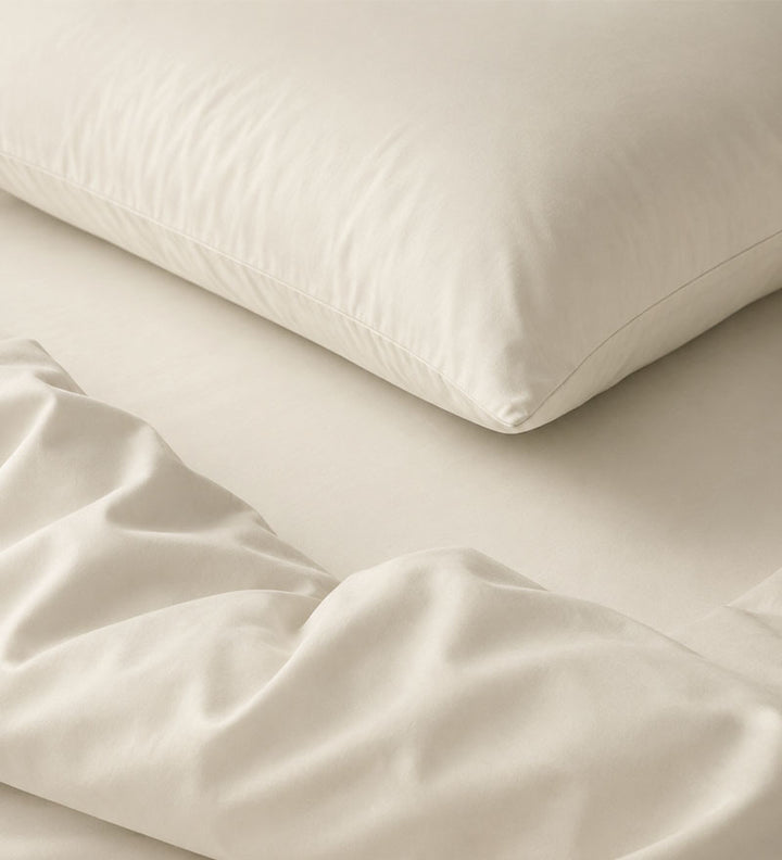 BEIGE LUXE - PLAIN DUVET COVER SET