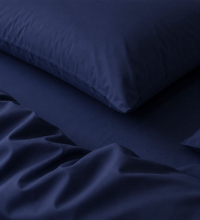 BLUE LUXE - PLAIN DUVET COVER SET