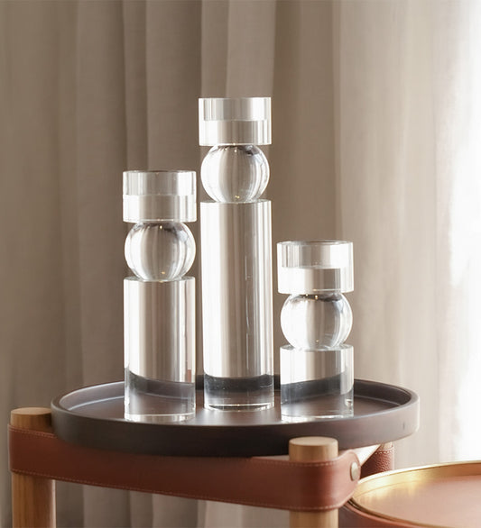 CRYSTAL CANDLE HOLDER