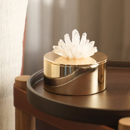 CRYSTAL FLOWER DECORATION DUO