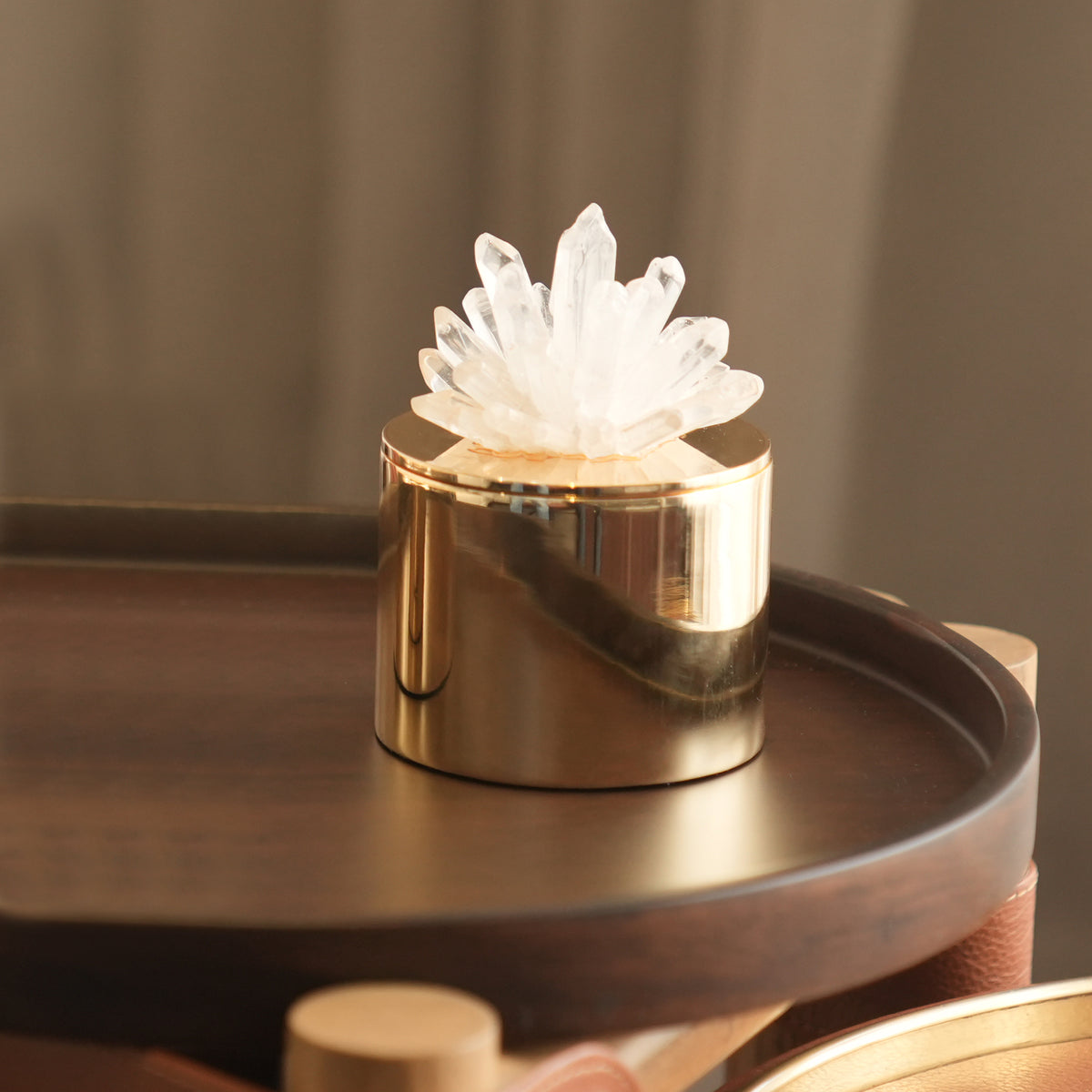 CRYSTAL FLOWER DECORATION DUO