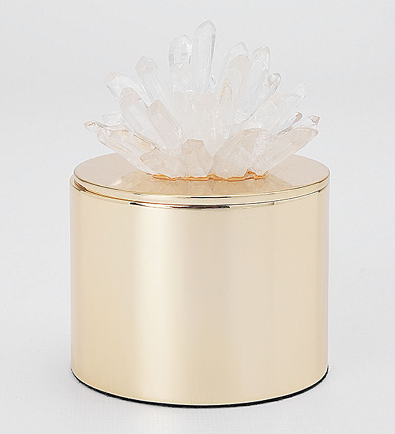 CRYSTAL FLOWER DECORATION DUO