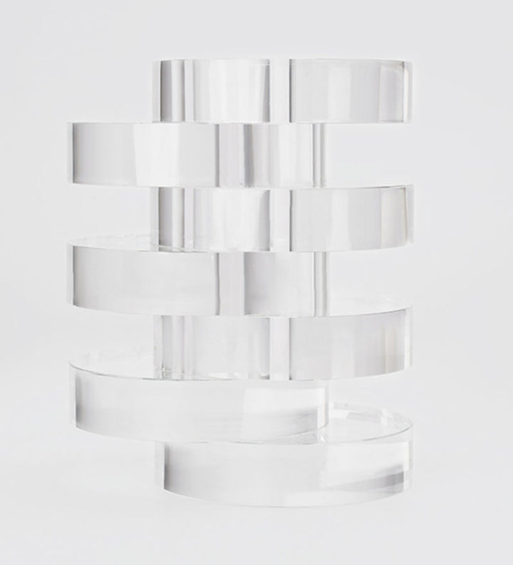 CRYSTAL SEVEN-LAYER RING SCULPTURE