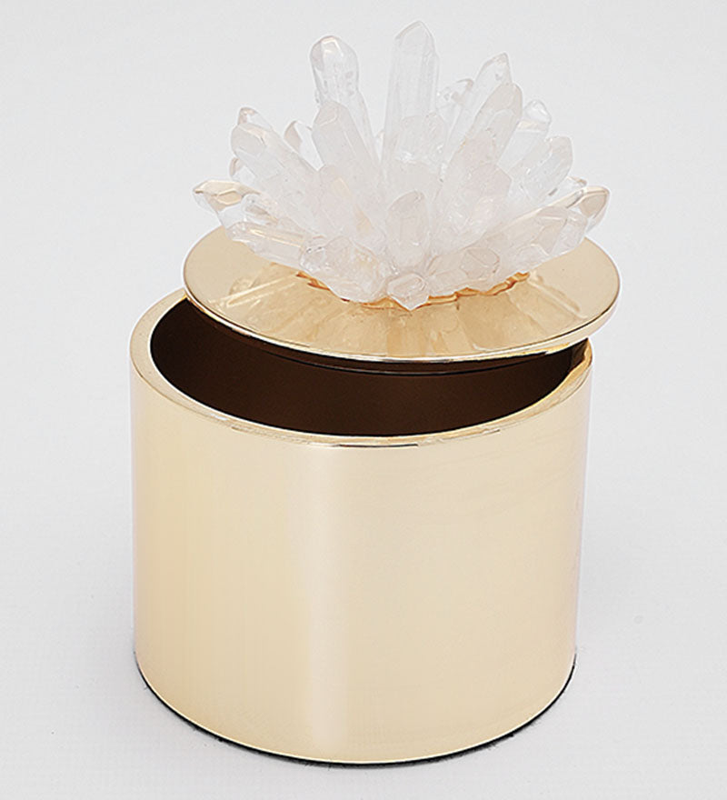 CRYSTAL FLOWER DECORATION DUO