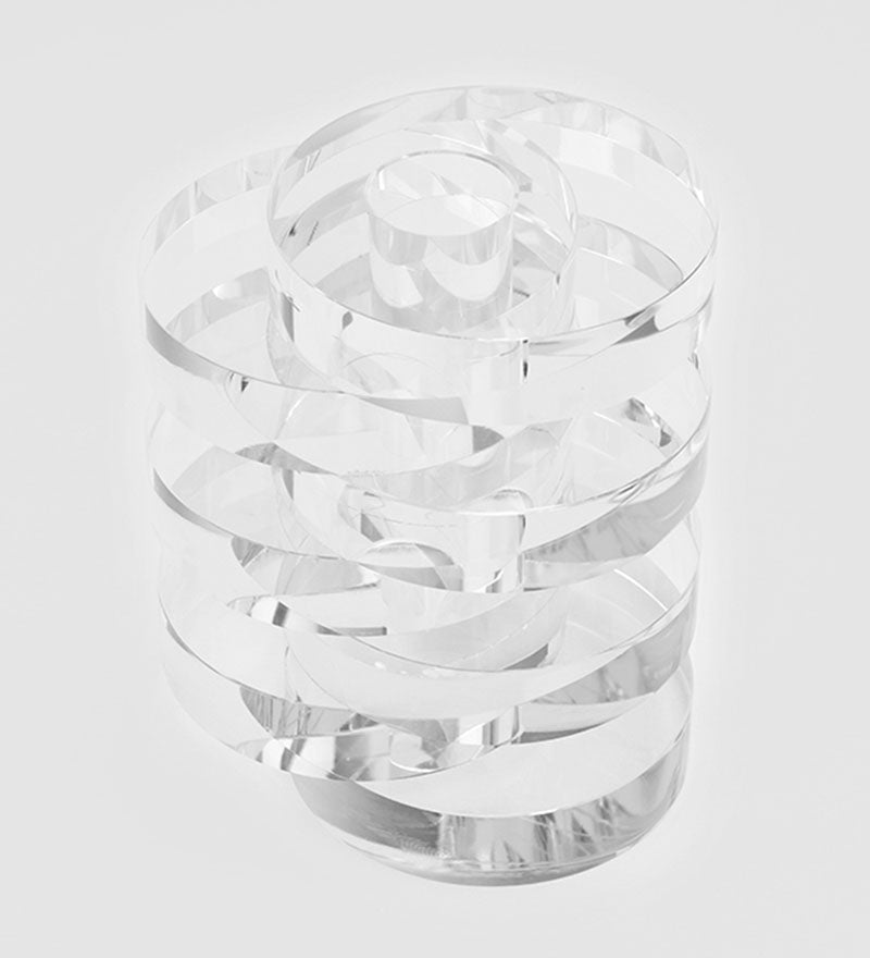 CRYSTAL SEVEN-LAYER RING SCULPTURE