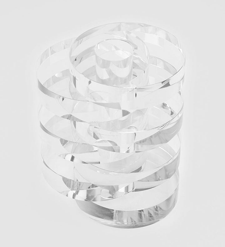 CRYSTAL SEVEN-LAYER RING SCULPTURE